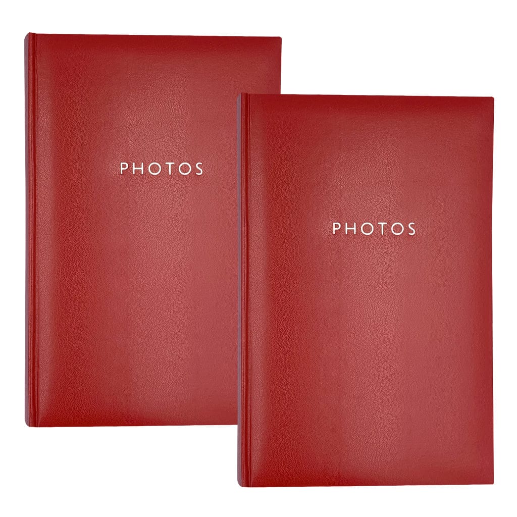 Glamour Red Slip-in Photo Album 4x6 300pht (2pk) from our Photo Albums collection by Profile Australia