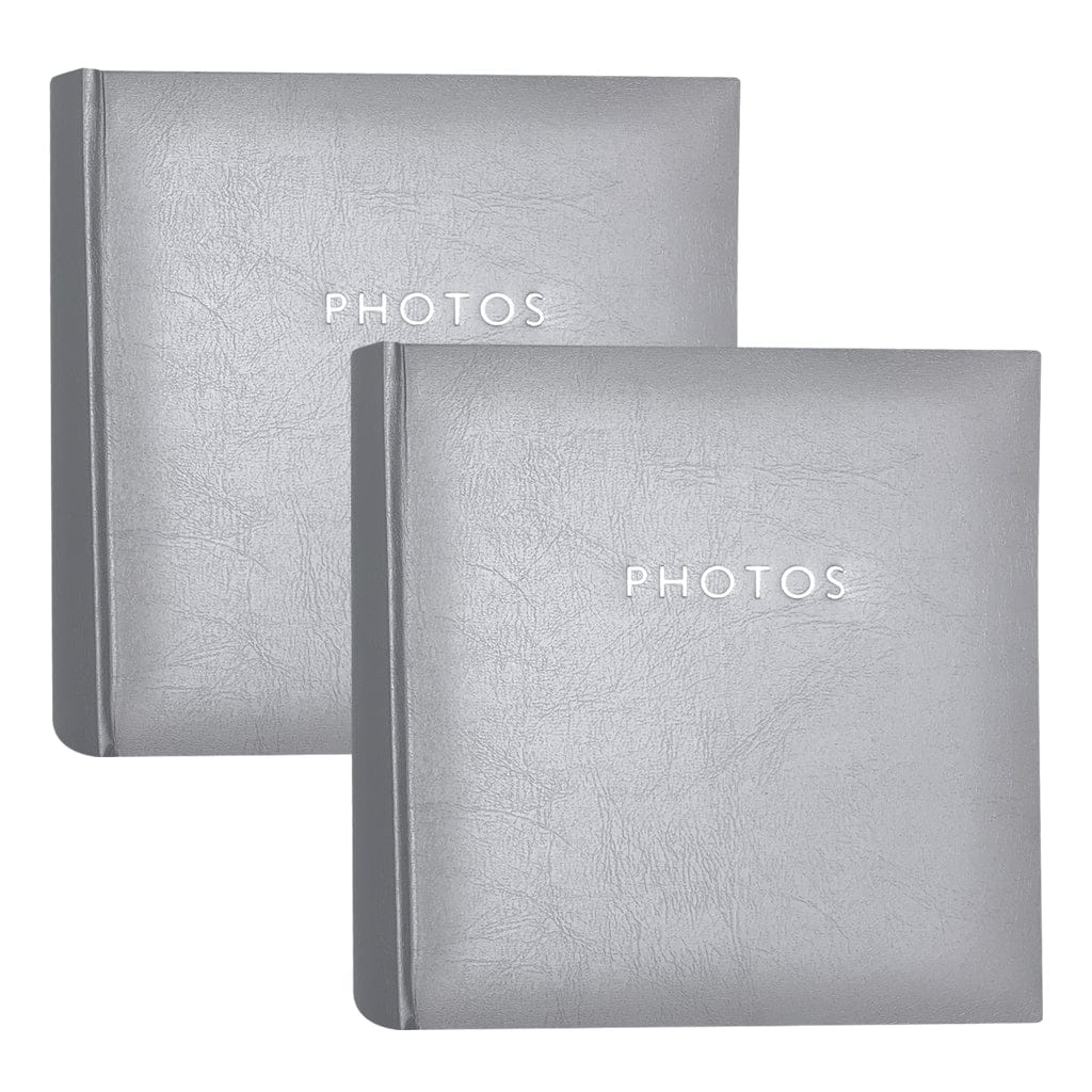 Glamour Silver Slip-in Photo Album 4x6 200pht (2pk) from our Photo Albums collection by Profile Australia