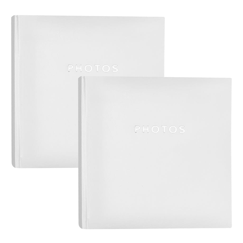 Glamour White Slip-in Photo Album 4x6 200pht (2pk) from our Photo Albums collection by Profile Australia
