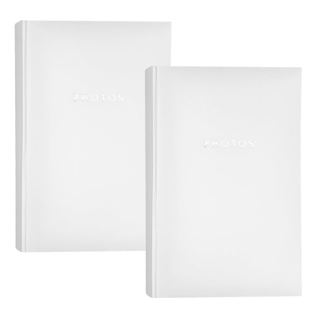 Glamour White Slip-in Photo Album 4x6 300pht (2pk) from our Photo Albums collection by Profile Australia
