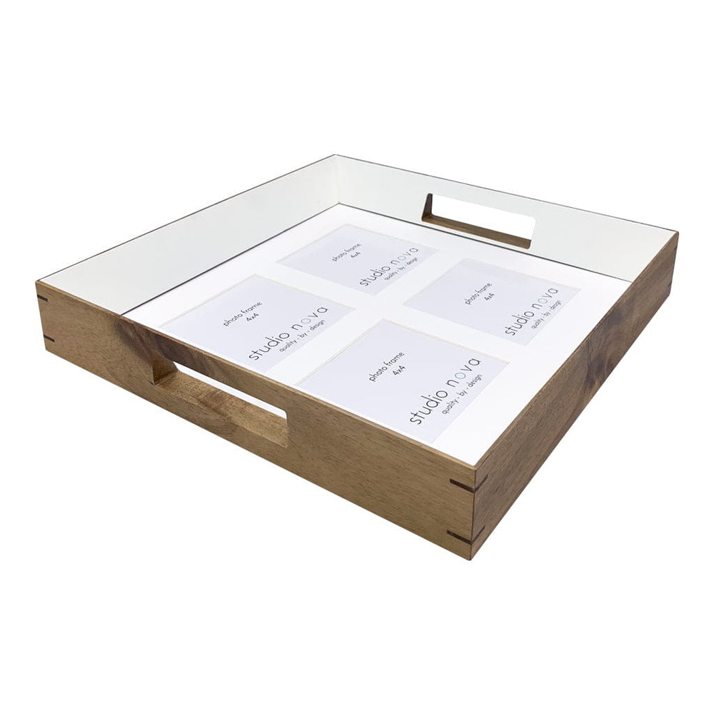 Mariann Photo Serving Tray in Natural/White from our Other collection by Studio Nova