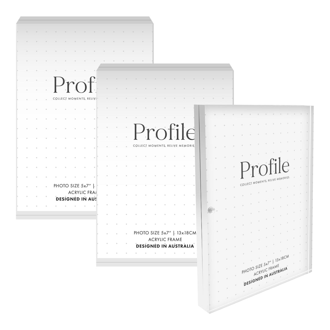 Newtown Acrylic Photo Block 5x7 (3pk) from our Acrylic Display Frames collection by Profile Australia