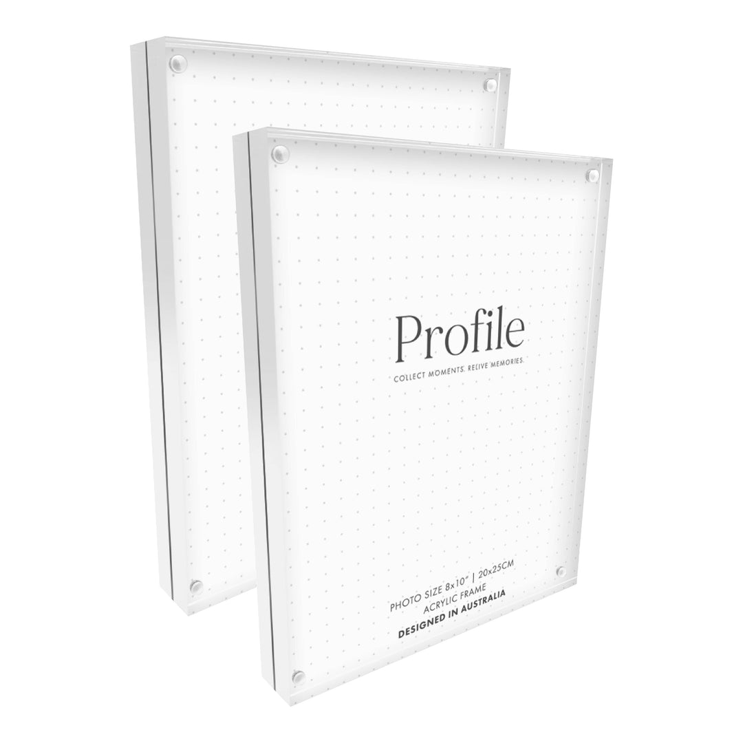 Newtown Acrylic Photo Block 8x10 (2pk) from our Acrylic Display Frames collection by Profile Australia
