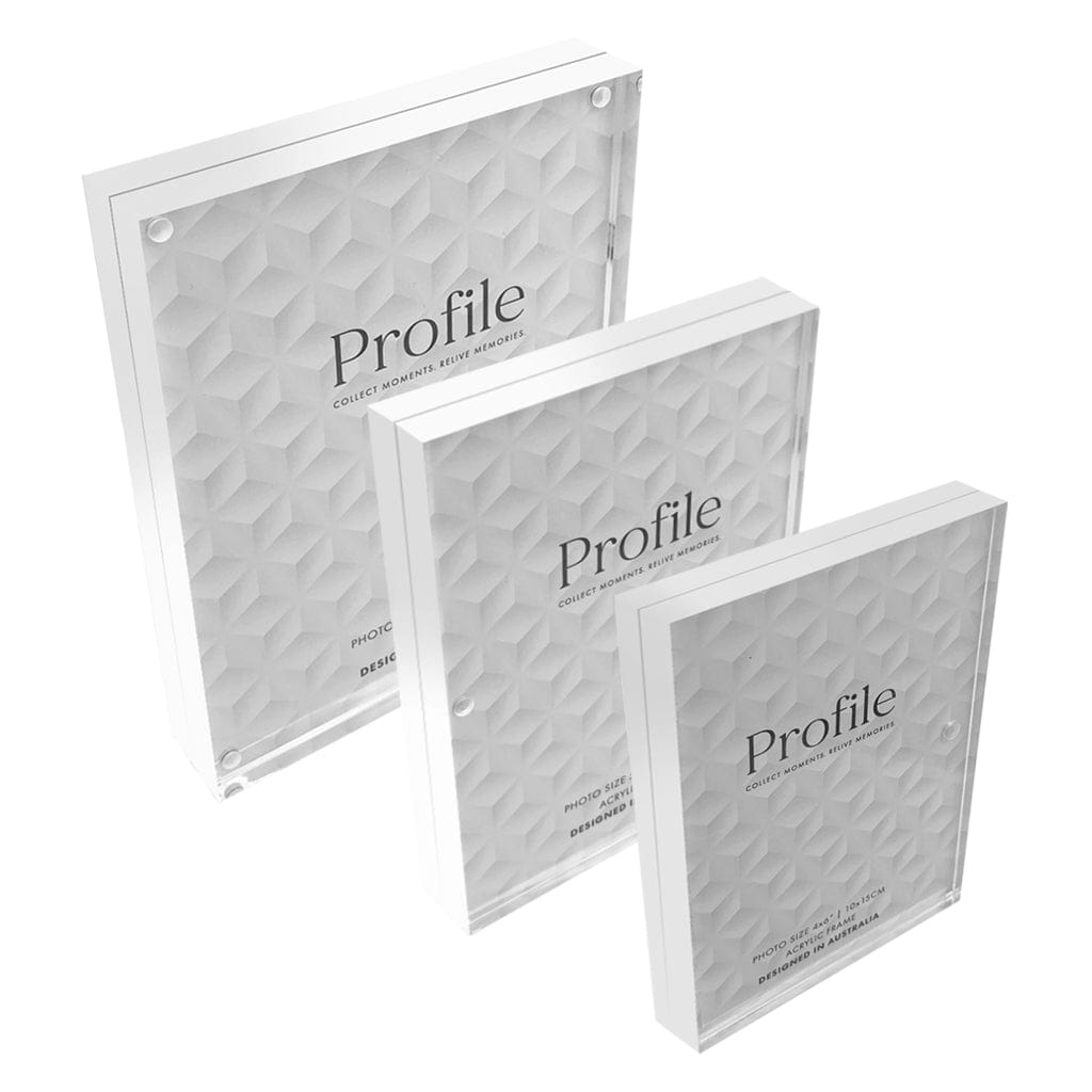 Newtown Acrylic Photo Display Frame Set - Pack of 3 from our Acrylic Display Frames collection by Studio Nova