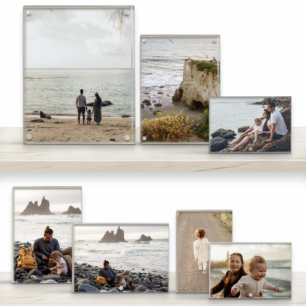 Newtown Acrylic Photo Display Frame Set - Pack of 7 from our Acrylic Display Frames collection by Studio Nova
