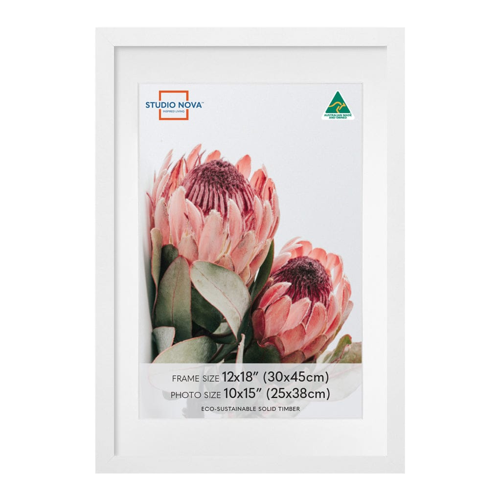 Studio Nova Australia 12x18/10x15 Frame Set White (3pk) from our Australian Made Picture Frames collection by Studio Nova