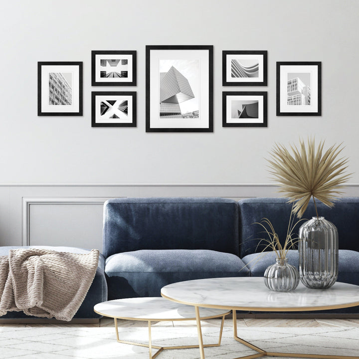 Studio Nova Black Gallery Photo Wall Frame Set (7 Piece) from our Studio Nova Gallery Photo Wall Frame Sets collection by Studio Nova