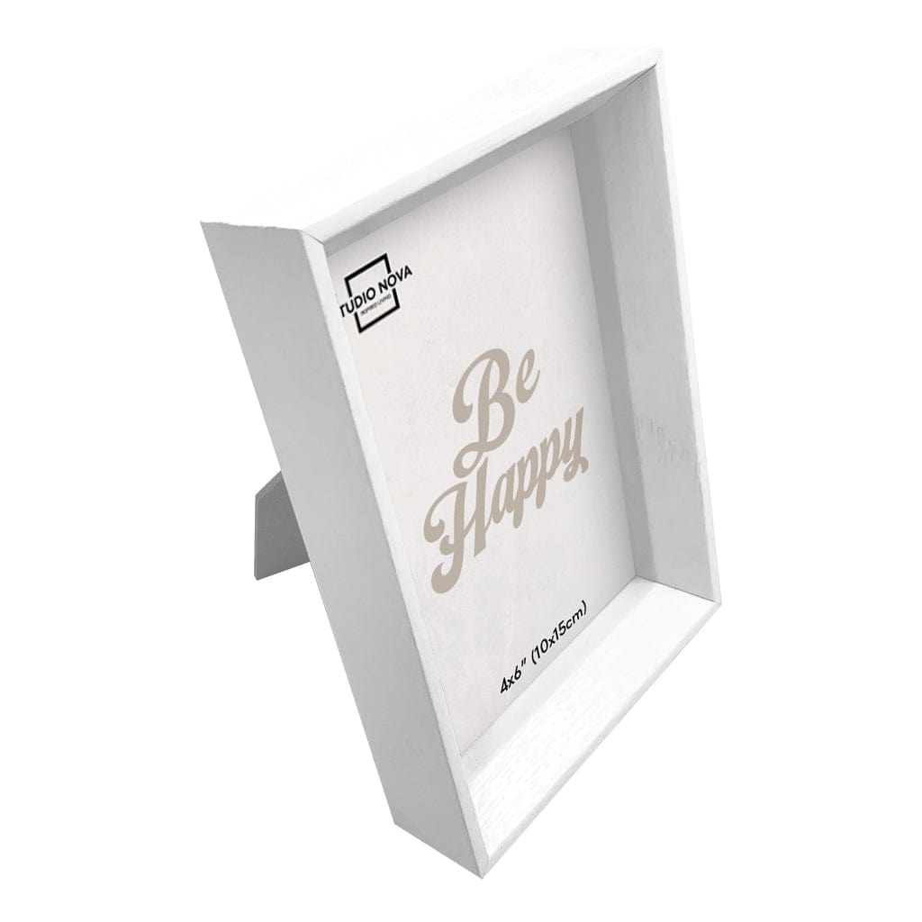 Studio Nova Bronte 4x6in White Photo Box Frame Set of 4 from our Studio Nova Home Basics Frame Bundles collection by Studio Nova