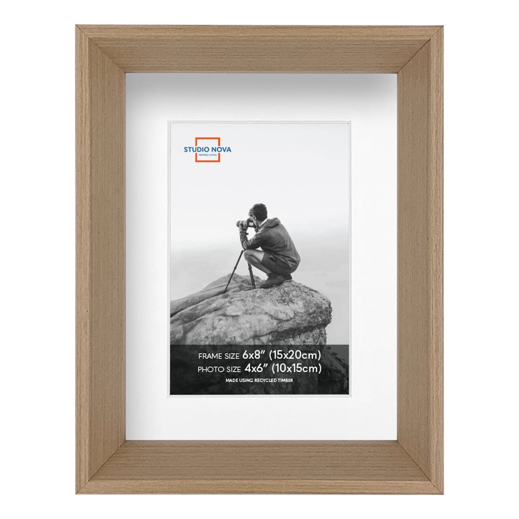 Studio Nova Mosman 6x8 to 4x6in Natural Oak Photo Box Frame Set of 3 from our Studio Nova Home Basics Frame Bundles collection by Studio Nova