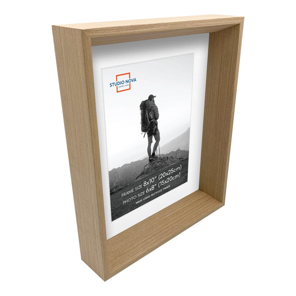 Studio Nova Mosman 8x10 to 6x8in Natural Oak Photo Box Frame Set of 2 from our Studio Nova Home Basics Frame Bundles collection by Studio Nova