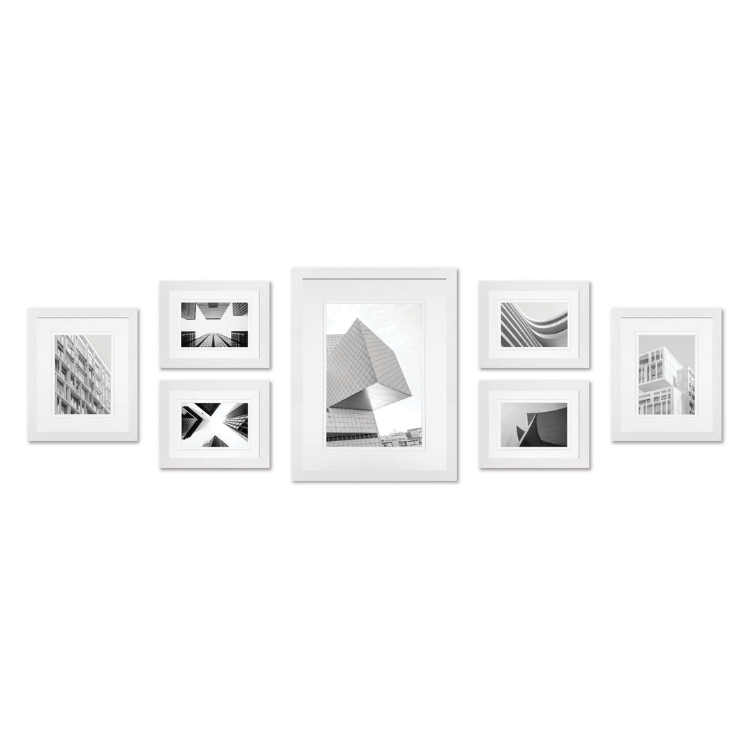 Studio Nova White Gallery Photo Wall Frame Set (7 Piece) from our Studio Nova Gallery Photo Wall Frame Sets collection by Studio Nova